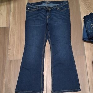 Torrid Blue Flare Wide Leg Jeans